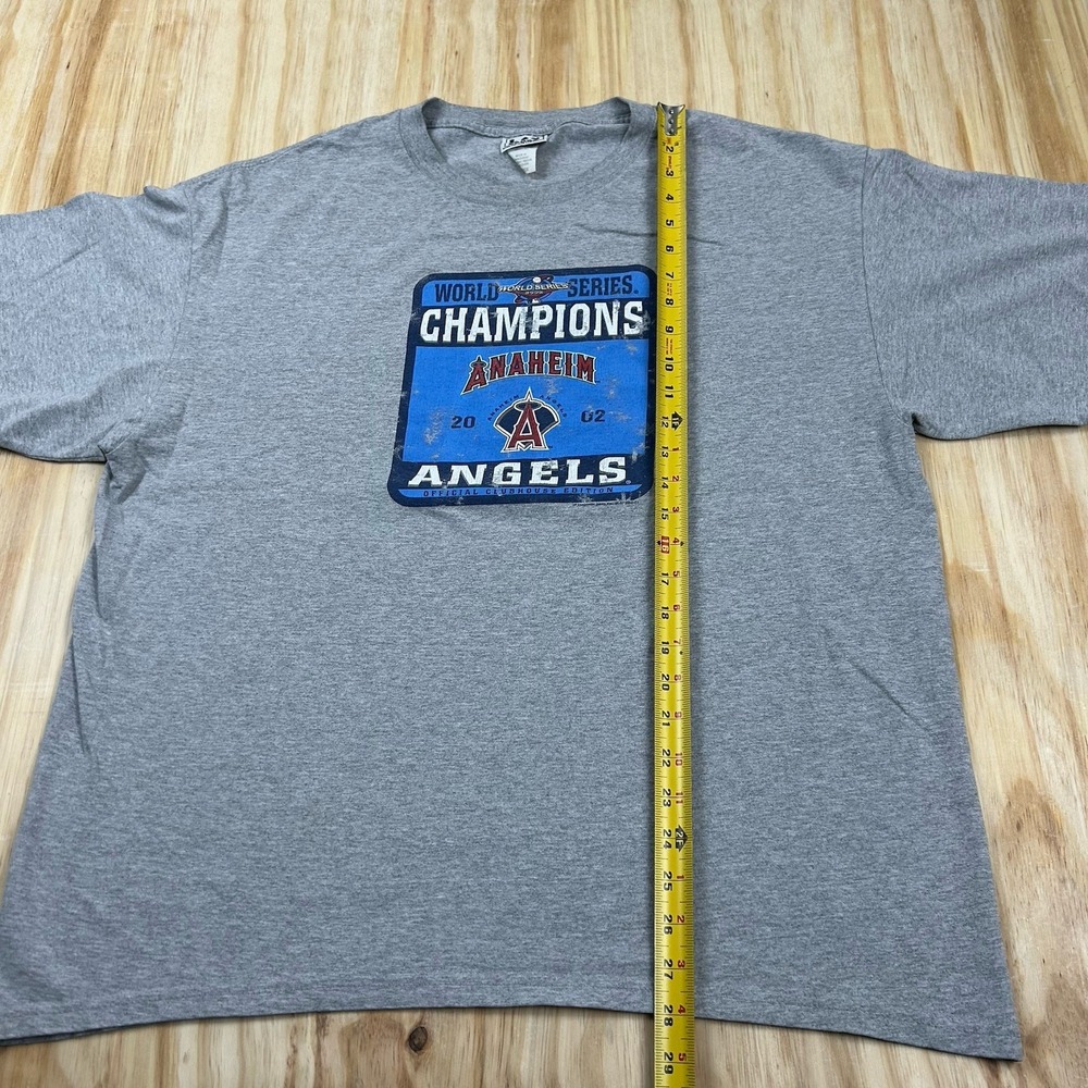 Vintage Y2K Lee Sport Anaheim Angels 2002 World Series Champions‎ T-Shirt XL - Picture 6 of 9